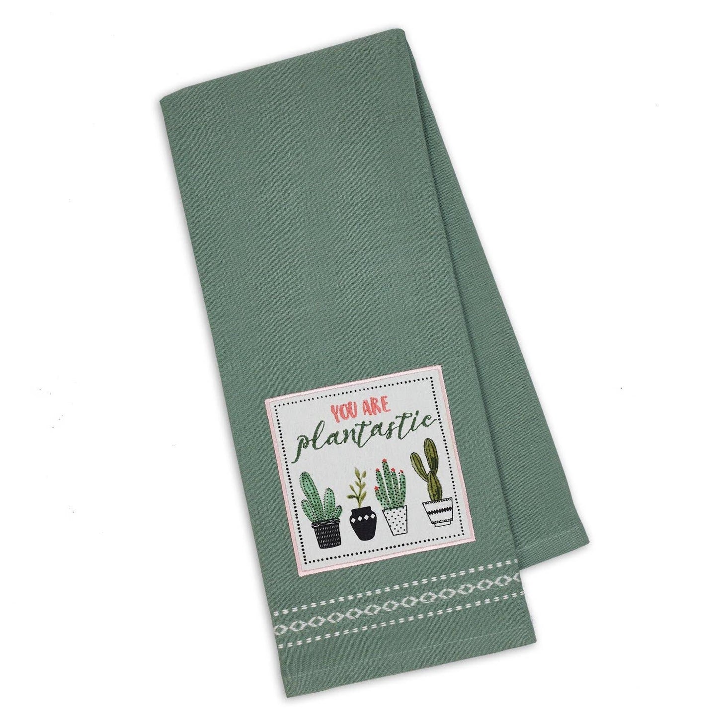 Plantastic Embellished Dishtowel