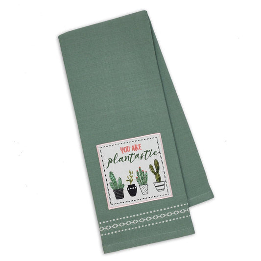 Plantastic Embellished Dishtowel